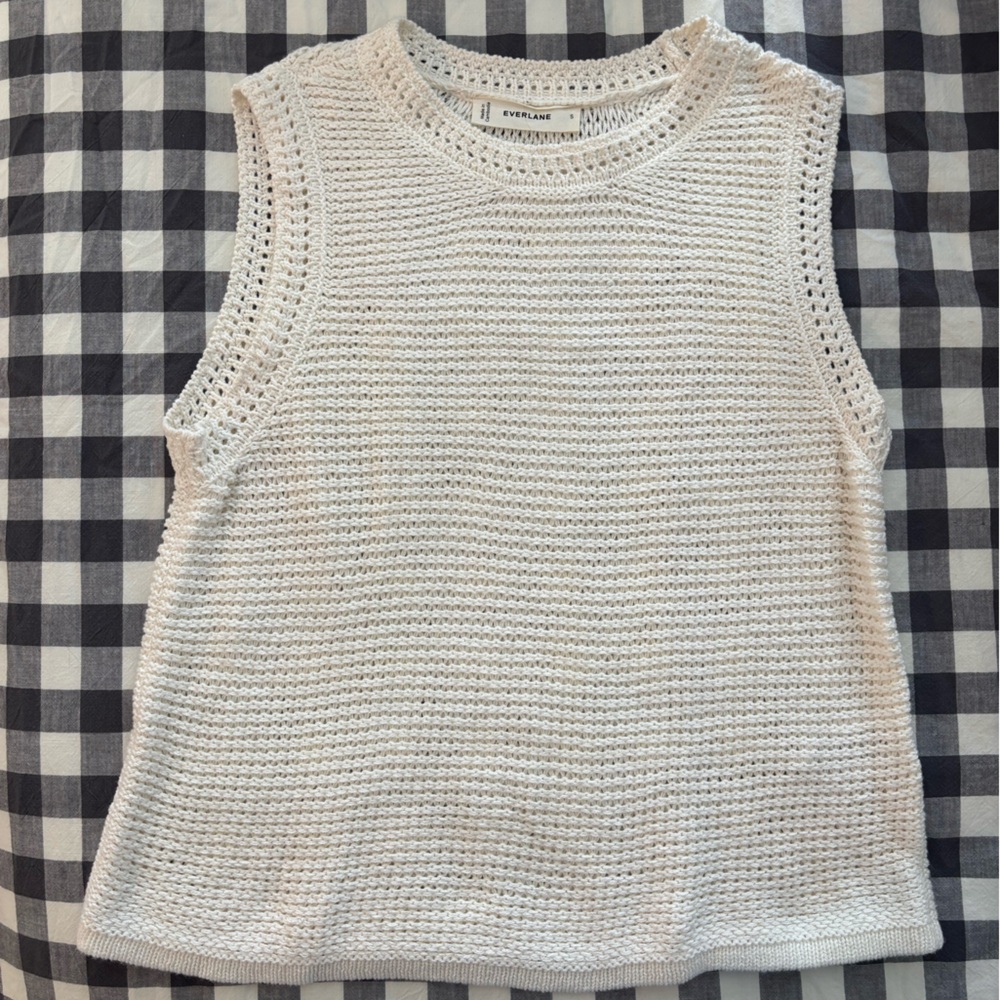 Everlane Ivory Knit Top